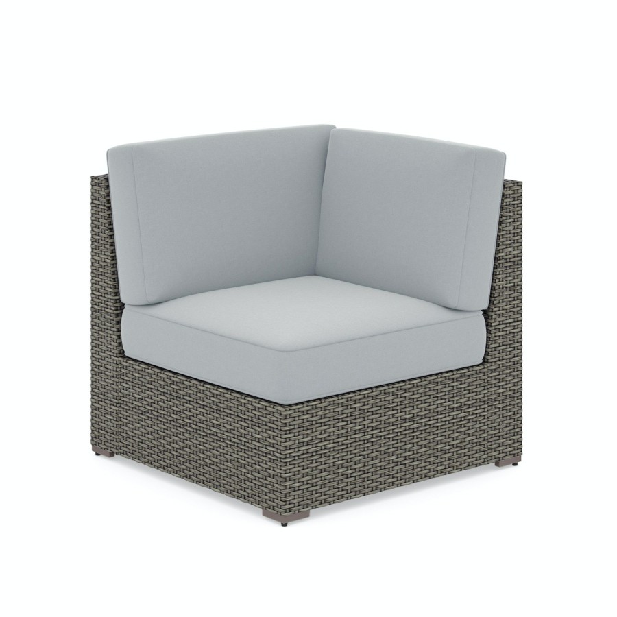 Outdoor Furniture * | High Quality Homestyles Boca Raton Brown Outdoor Sectional Side/Corner Chair 6801-12 At Woodstock Furniture & Mattress Outlet