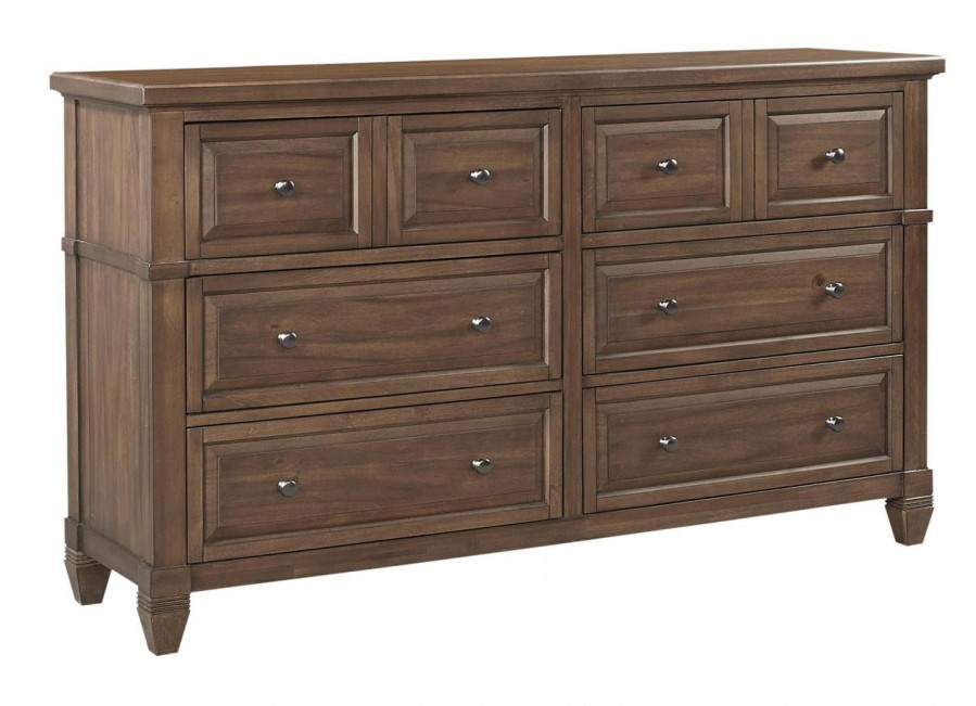 Bedroom * | Online Store Aspenhome Thornton 6 Drawer Dresser I34-453-Sna At Woodstock Furniture & Mattress Outlet