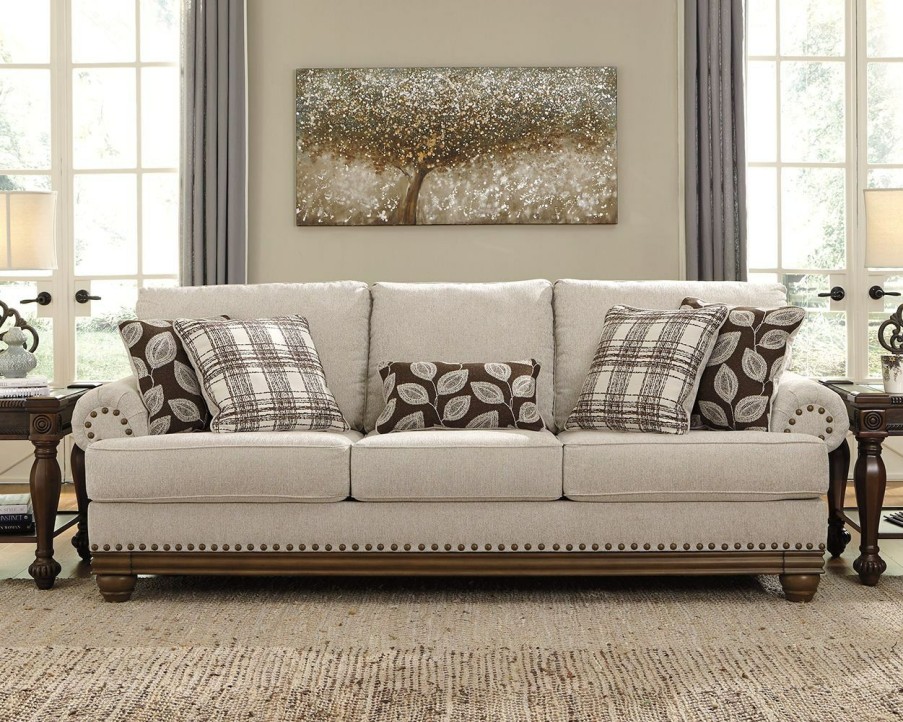 Living Room * | Tendy Style Signature Design By Ashley Harleson Wheat Sofa 1510438 At Woodstock Furniture & Mattress Outlet