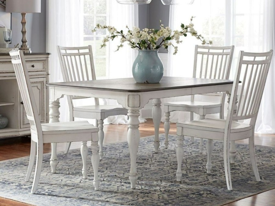 Dining Room * | Best Price Liberty Furniture Magnolia Manor Opt 5 Piece Leg Table Set 244-Cd-O5Lts At Woodstock Furniture & Mattress Outlet