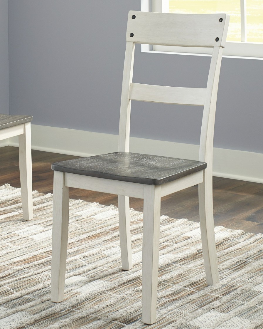 Dining Room * | High Quality Signature Design By Ashley Nelling Two Tone Side Chair D287-01 At Woodstock Furniture & Mattress Outlet