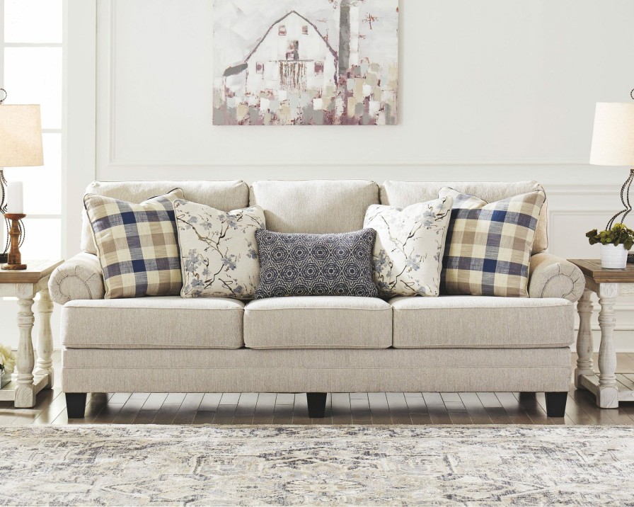 Living Room * | Exquisite Gifts Benchcraft Meggett Linen Sofa 1950438 At Woodstock Furniture & Mattress Outlet