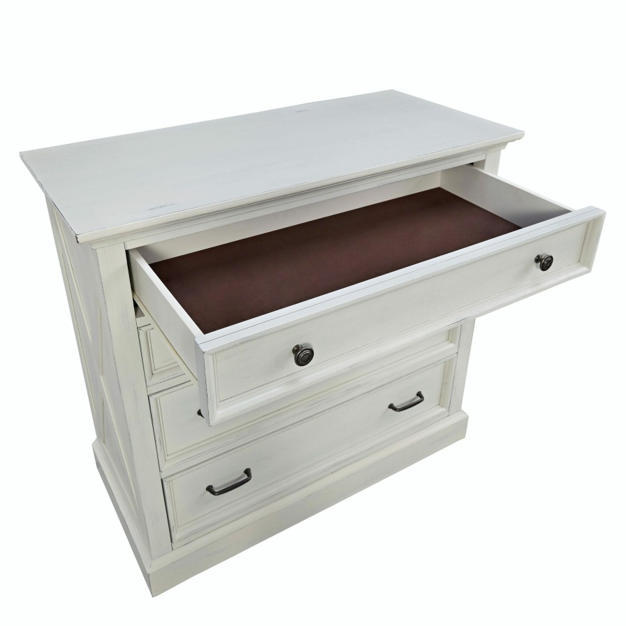 Bedroom * | Exquisite Gifts Homestyles Seaside Lodge Off White Chest 5523-41 At Woodstock Furniture & Mattress Outlet