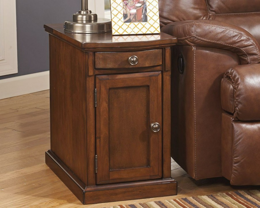 Living Room * | Best Sale Signature Design By Ashley Laflorn Power Chairside End Table W/ Usb Ports And Outlets T127-565 At Woodstock Furniture & Mattress Outlet