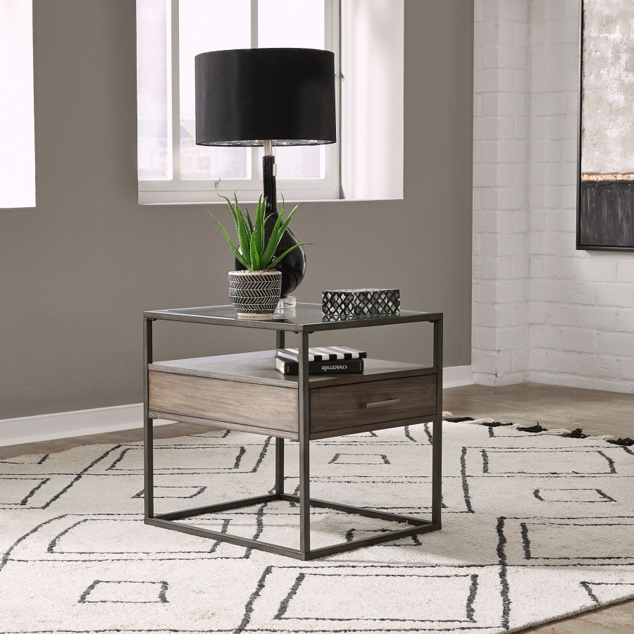 Living Room * | Best Quality Liberty Furniture Jamestown End Table 626-Ot1020 At Woodstock Furniture & Mattress Outlet