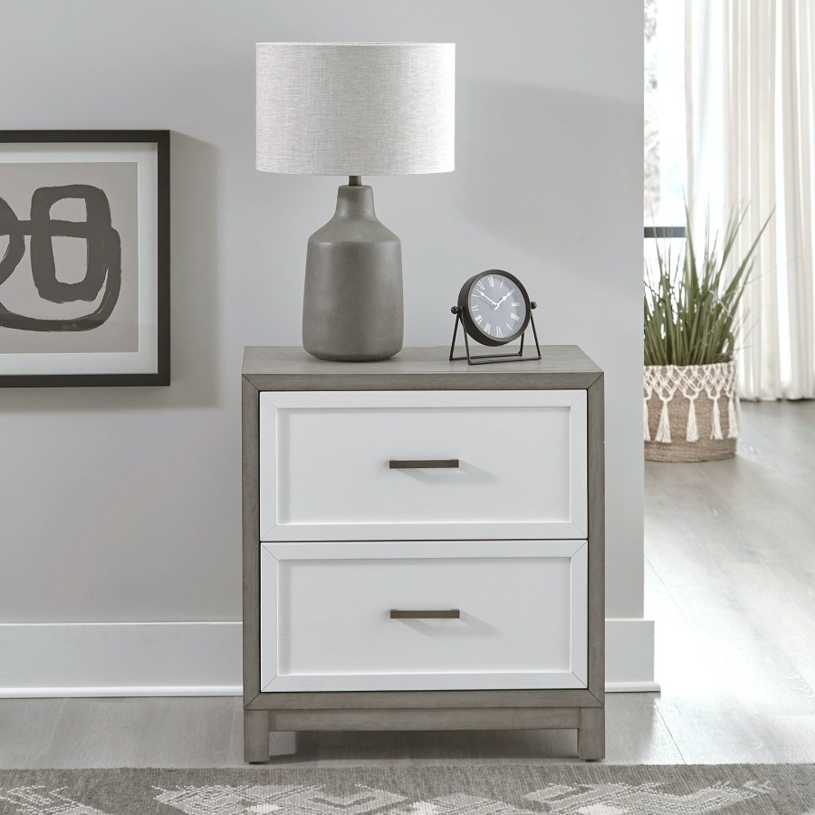 Bedroom * | Low Price Liberty Furniture Palmetto Heights 2 Drawer Nightstand With Charging Station 499-Br61 At Woodstock Furniture & Mattress Outlet