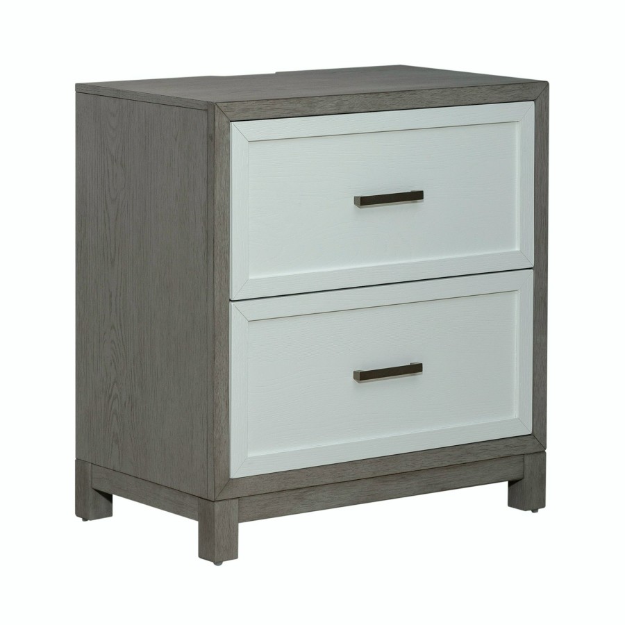 Bedroom * | Low Price Liberty Furniture Palmetto Heights 2 Drawer Nightstand With Charging Station 499-Br61 At Woodstock Furniture & Mattress Outlet