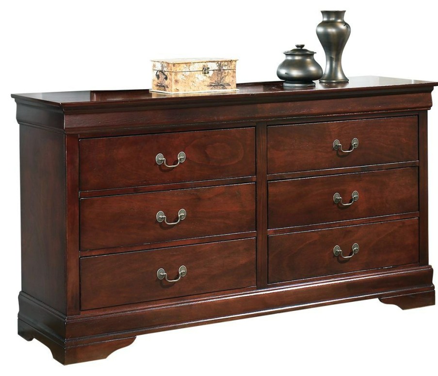 Bedroom * | Excellent Signature Design By Ashley Alisdair Louis Philippe 6 Drawer Dresser B376-31 At Woodstock Furniture & Mattress Outlet