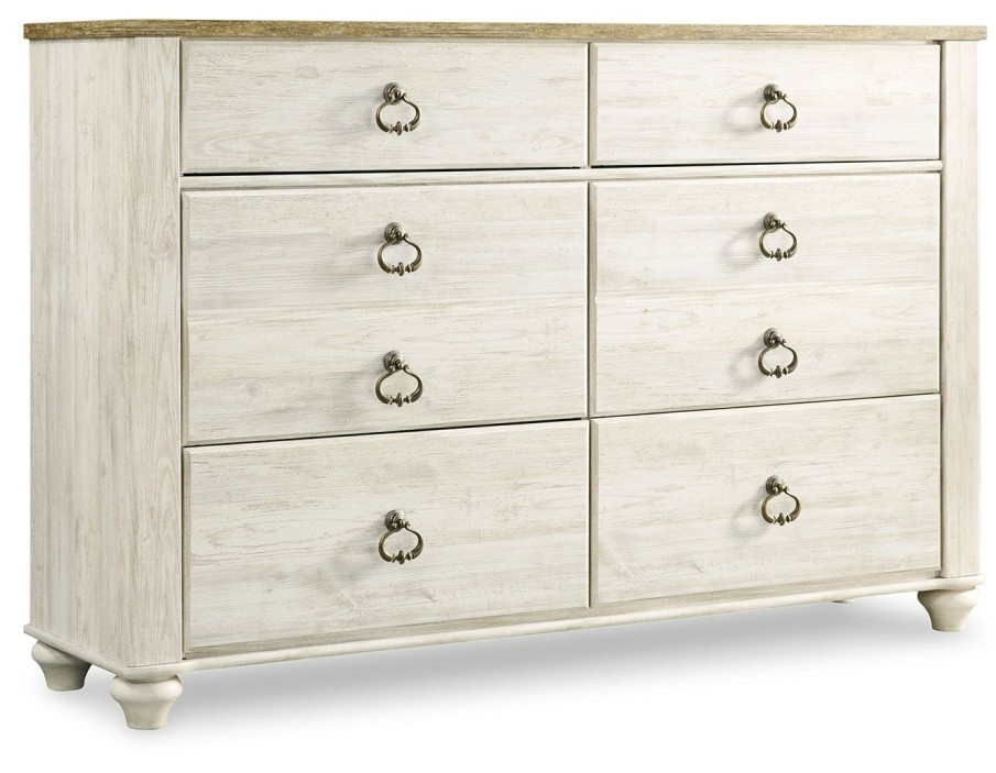 Bedroom * | Online Discount Signature Design By Ashley Willowton 54" Youth Dresser B267-21 At Woodstock Furniture & Mattress Outlet