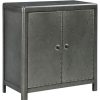 Living Room * | Cut Price Signature Design By Ashley Rock Ridge 2 Door Gray Accent Cabinet A4000033 At Woodstock Furniture & Mattress Outlet