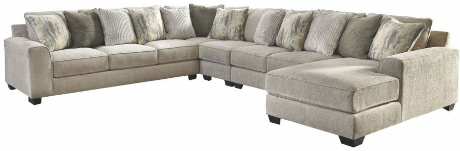 Living Room * | Online Discount Benchcraft Ardsley 5-Piece Sectional With Right Arm Facing Chaise 39504S8 At Woodstock Furniture & Mattress Outlet