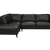 Living Room * | Bargain Sale Soft Line America Caruso Slate Leather Raf Sofa 2Pc Chofa 7190-041+011 At Woodstock Furniture & Mattress Outlet