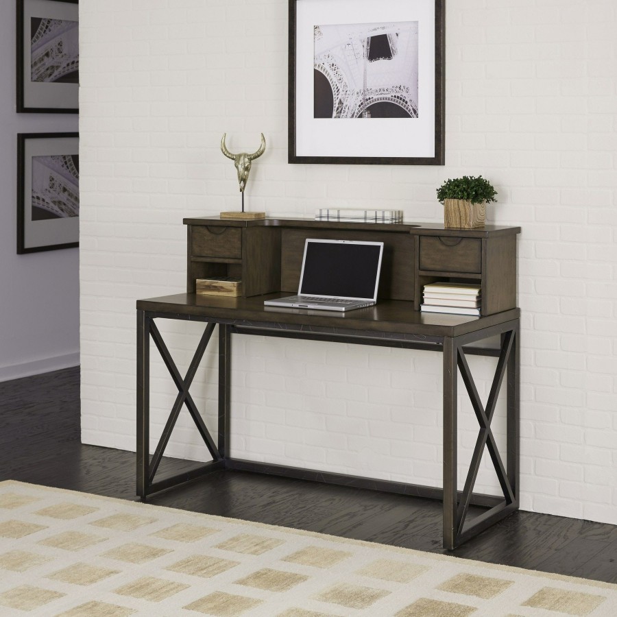 Living Room * | Online Store Homestyles Xcel Desk With Hutch And File Cabinet 5079-152 At Woodstock Furniture & Mattress Outlet