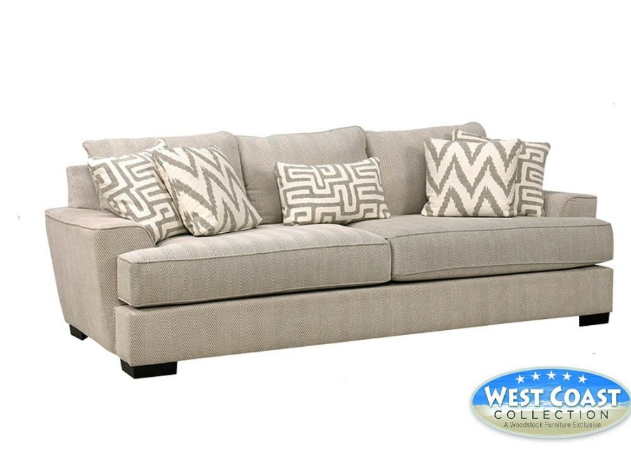 Living Room * | Outlet West Coast Collection Titan Watson Oatmeal Gel Sofa Tigsof At Woodstock Furniture & Mattress Outlet