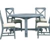 Dining Room * | Hot Selling Sunny Designs Marina Ocean Blue Set W/ Table & 4 Chairs 1171Ob+1670Ob At Woodstock Furniture & Mattress Outlet