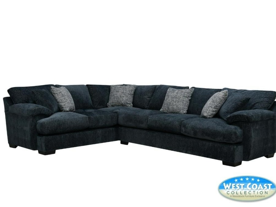 Living Room * | Best Quality West Coast Collection Bermuda Flint Pacific 1 Arm Raf Sofa 2 Piece Sectional At Woodstock Furniture & Mattress Outlet