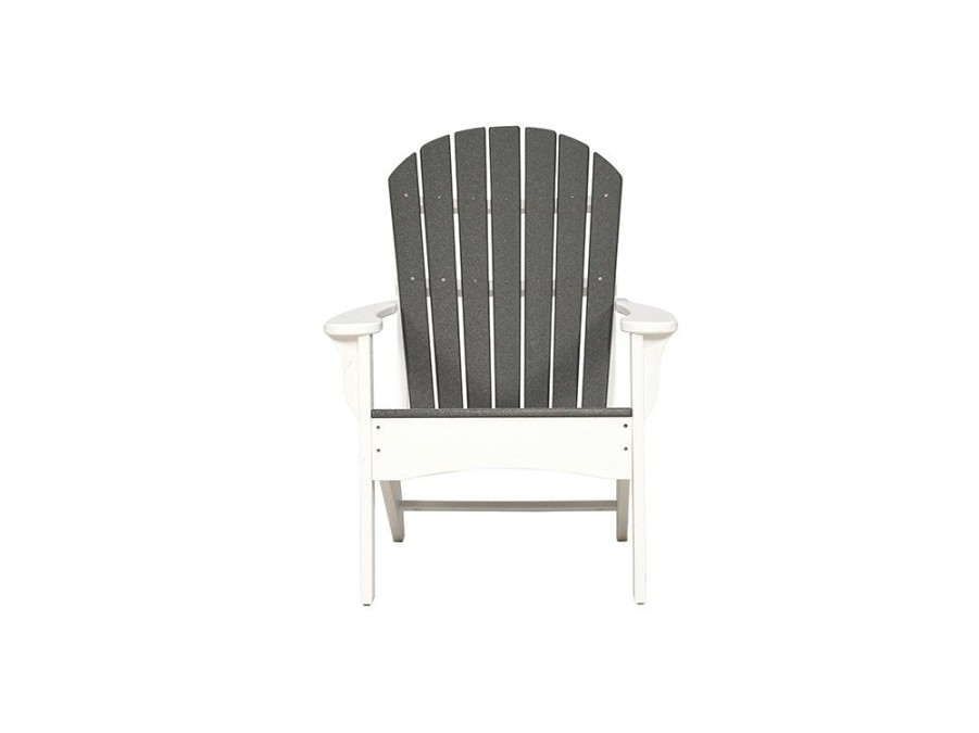 Outdoor Furniture * | Low Price Tru180 Fan Back White Fixed Outdoor Adirondack Cad005-F Ws At Woodstock Furniture & Mattress Outlet