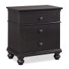 Bedroom * | New Aspenhome Oxford Black 2 Drawer Nightstand I07-450-Blk At Woodstock Furniture & Mattress Outlet