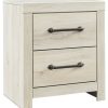 Bedroom * | Excellent Signature Design By Ashley Cambeck White Nightstand B192-92 At Woodstock Furniture & Mattress Outlet