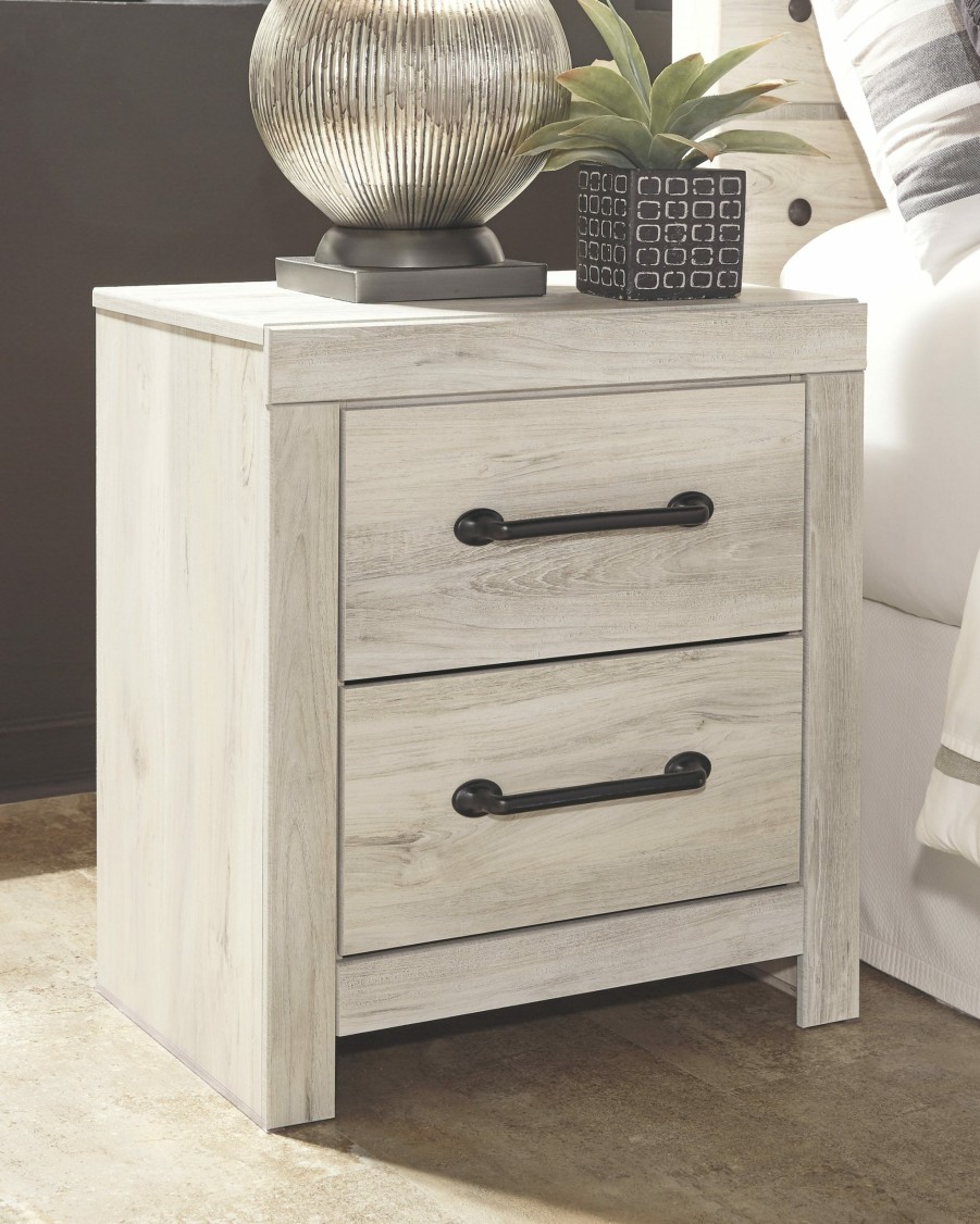 Bedroom * | Excellent Signature Design By Ashley Cambeck White Nightstand B192-92 At Woodstock Furniture & Mattress Outlet