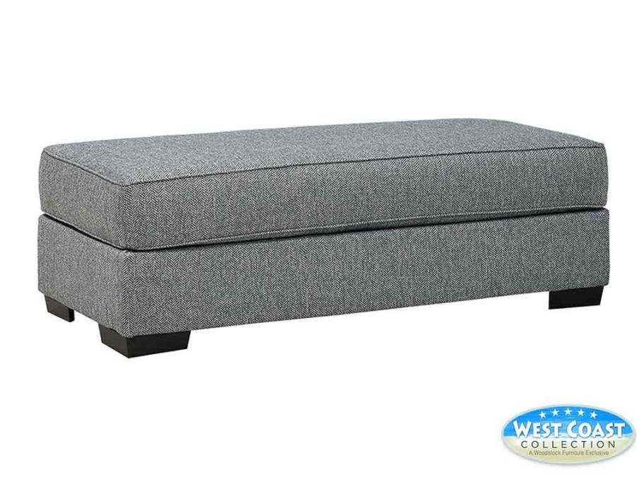 Living Room * | Exquisite Gifts West Coast Collection Mustang Pointbreak Wave Ottoman-Musott At Woodstock Furniture & Mattress Outlet