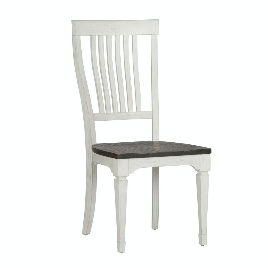 Dining Room * | Online Discount Liberty Furniture Allyson Park Slat Back Side Chair 417-C1500S At Woodstock Furniture & Mattress Outlet