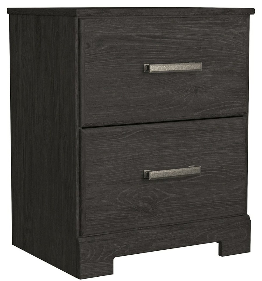 Bedroom * | Outlet Signature Design By Ashley Belachime 2 Drawer Nightstand W/Usb B2589-92 At Woodstock Furniture & Mattress Outlet