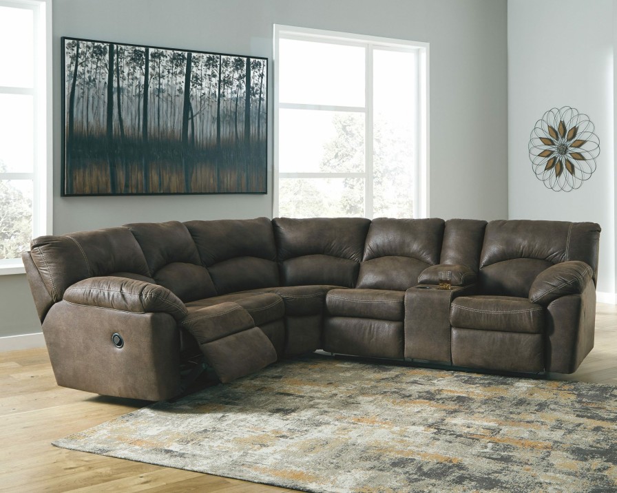 Living Room * | Discount Store Signature Design By Ashley Tambo Canyon 2-Piece Reclining Sectional 27802S1 At Woodstock Furniture & Mattress Outlet