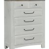 Bedroom * | Best Sellers Vaughan-Bassett Furniture Company Sawmill Alabaster 5 Drawer Chest 694-115 At Woodstock Furniture & Mattress Outlet