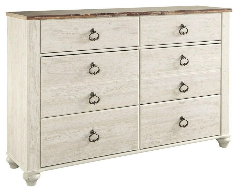 Bedroom * | Online Discount Signature Design By Ashley Willowton Dresser B267-31 At Woodstock Furniture & Mattress Outlet