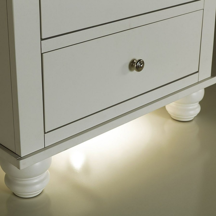 Bedroom * | Tendy Style Aspenhome Cambridge White Liv360 Nightstand Icb-450-Wht-3 At Woodstock Furniture & Mattress Outlet