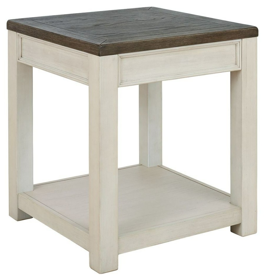 Living Room * | Top Sellers Signature Design By Ashley Bolanburg Square End Table T751-2 At Woodstock Furniture & Mattress Outlet