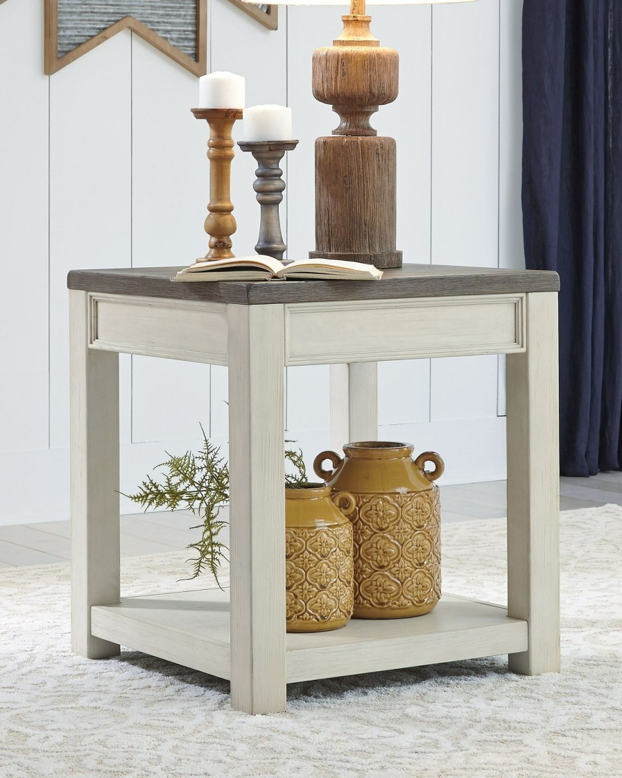 Living Room * | Top Sellers Signature Design By Ashley Bolanburg Square End Table T751-2 At Woodstock Furniture & Mattress Outlet