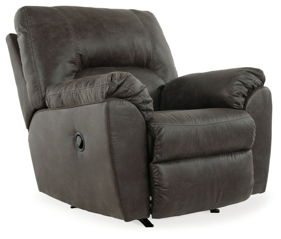 Living Room * | Quick Delivery Signature Design By Ashley Tambo Pewter Rocker Recliner 2780125 At Woodstock Furniture & Mattress Outlet