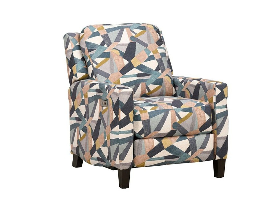 Living Room * | Quick Delivery Southern Motion Bungalow Mojito Denim Power Headrest Hi Leg Rocker 61616P 487-60 At Woodstock Furniture & Mattress Outlet