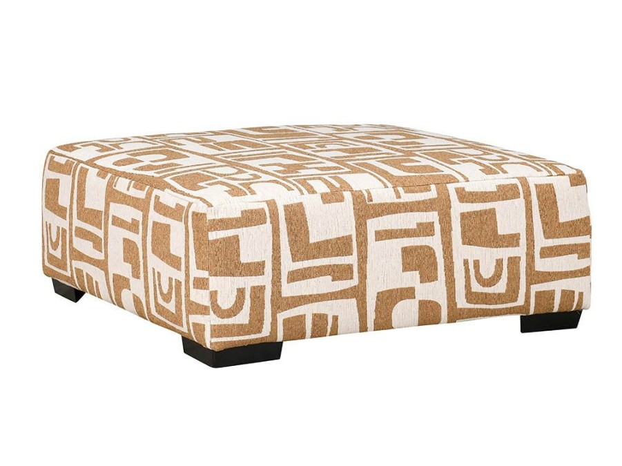 Living Room * | High Quality Albany Elsa Camel Ottoman 0971-32-Gens-69584 At Woodstock Furniture & Mattress Outlet