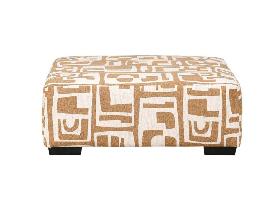 Living Room * | High Quality Albany Elsa Camel Ottoman 0971-32-Gens-69584 At Woodstock Furniture & Mattress Outlet