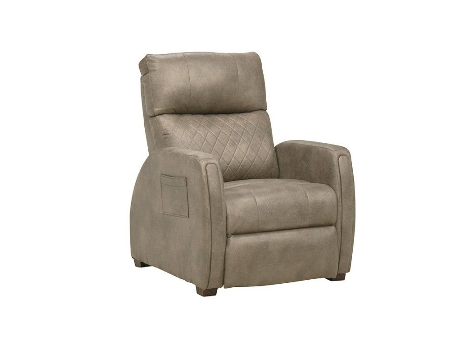 Living Room * | Online Store Catnapper Furniture Relaxer Taupe Power Recliner W/Massage & Heat 764106-71176-19/1276-19 At Woodstock Furniture & Mattress Outlet