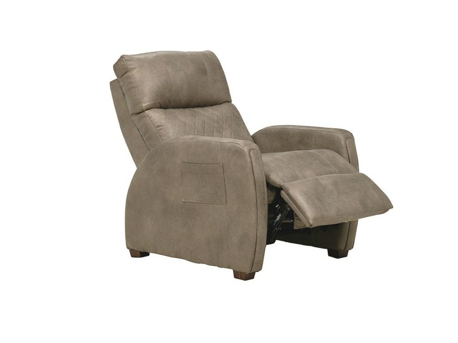 Living Room * | Online Store Catnapper Furniture Relaxer Taupe Power Recliner W/Massage & Heat 764106-71176-19/1276-19 At Woodstock Furniture & Mattress Outlet