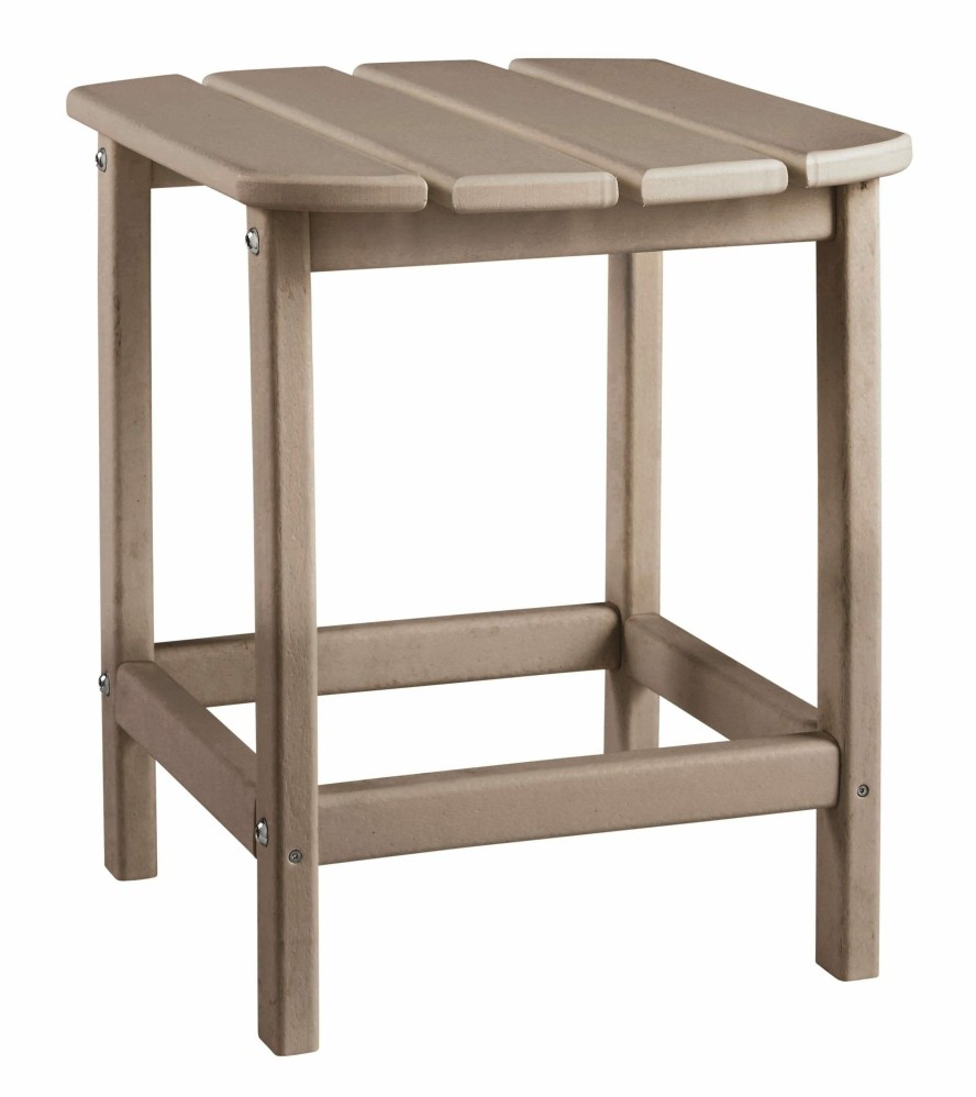 Living Room * | Online Discount Signature Design By Ashley Sundown Treasure Gray Adirondack Outdoor End Table P014-703 At Woodstock Furniture & Mattress Outlet