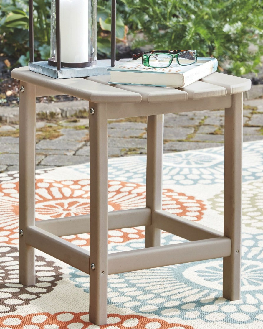 Living Room * | Online Discount Signature Design By Ashley Sundown Treasure Gray Adirondack Outdoor End Table P014-703 At Woodstock Furniture & Mattress Outlet