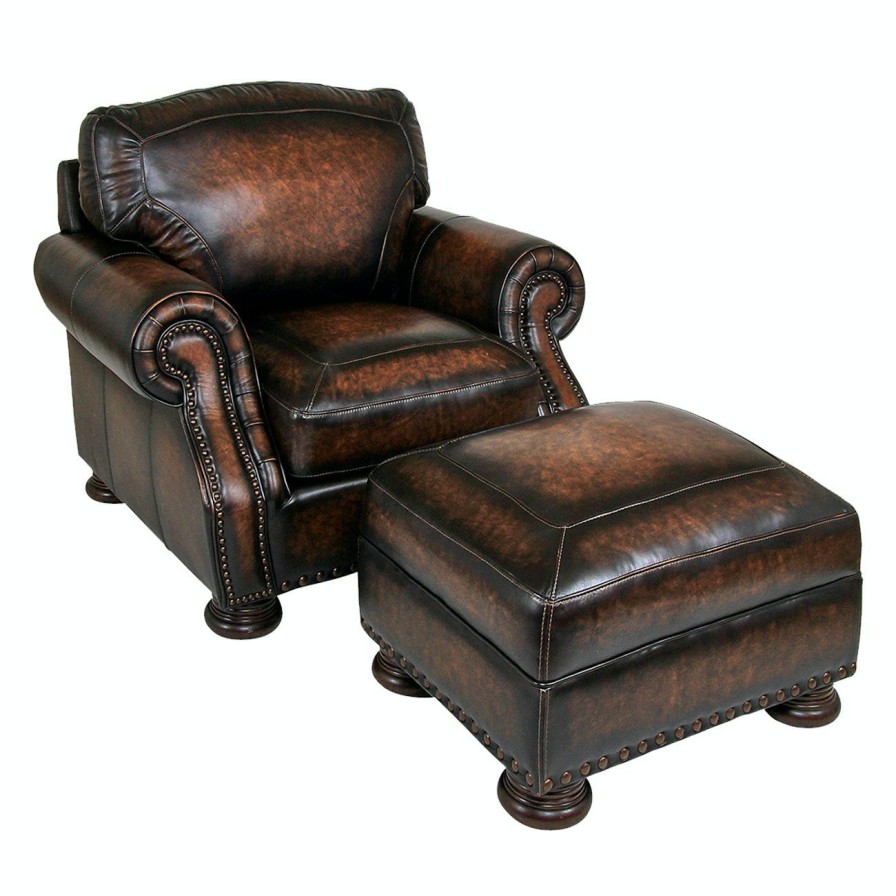 Living Room * | Best Sellers Simon Li Carlton Bomber Jacket Leather Chair At Woodstock Furniture & Mattress Outlet