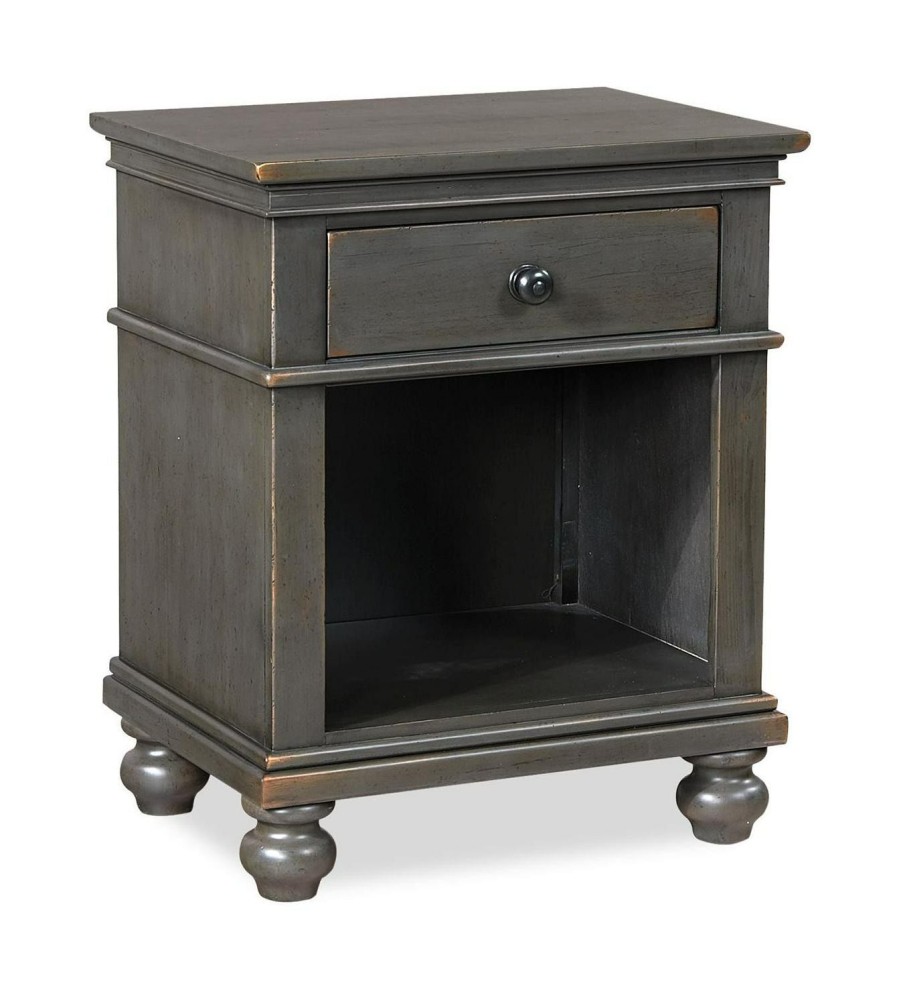 Bedroom * | Online Discount Aspenhome Oxford Peppercorn 1 Drawer Nightstand I07-451N-Pep At Woodstock Furniture & Mattress Outlet