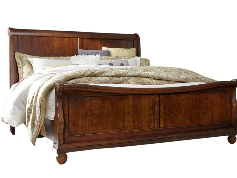 Bedroom * | Cheap Liberty Furniture Rustic Traditions King Sleigh Bed 589-Br-Ksl At Woodstock Furniture & Mattress Outlet