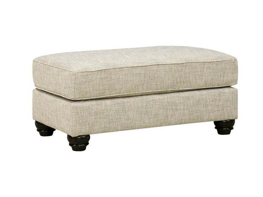 Living Room * | Sale Online Benchcraft Asanti Fog Ottoman 1320114 At Woodstock Furniture & Mattress Outlet