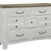 Bedroom * | Wholesale Vaughan-Bassett Furniture Company Sawmill Alabaster 7 Drawer Dresser 694-002 At Woodstock Furniture & Mattress Outlet