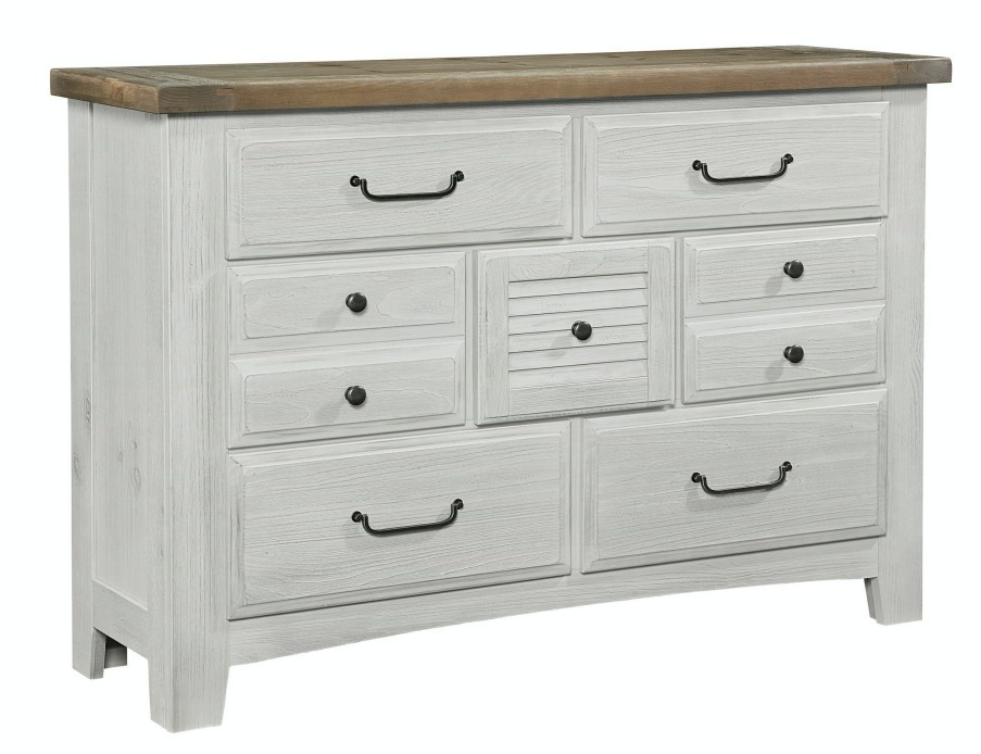 Bedroom * | Wholesale Vaughan-Bassett Furniture Company Sawmill Alabaster 7 Drawer Dresser 694-002 At Woodstock Furniture & Mattress Outlet