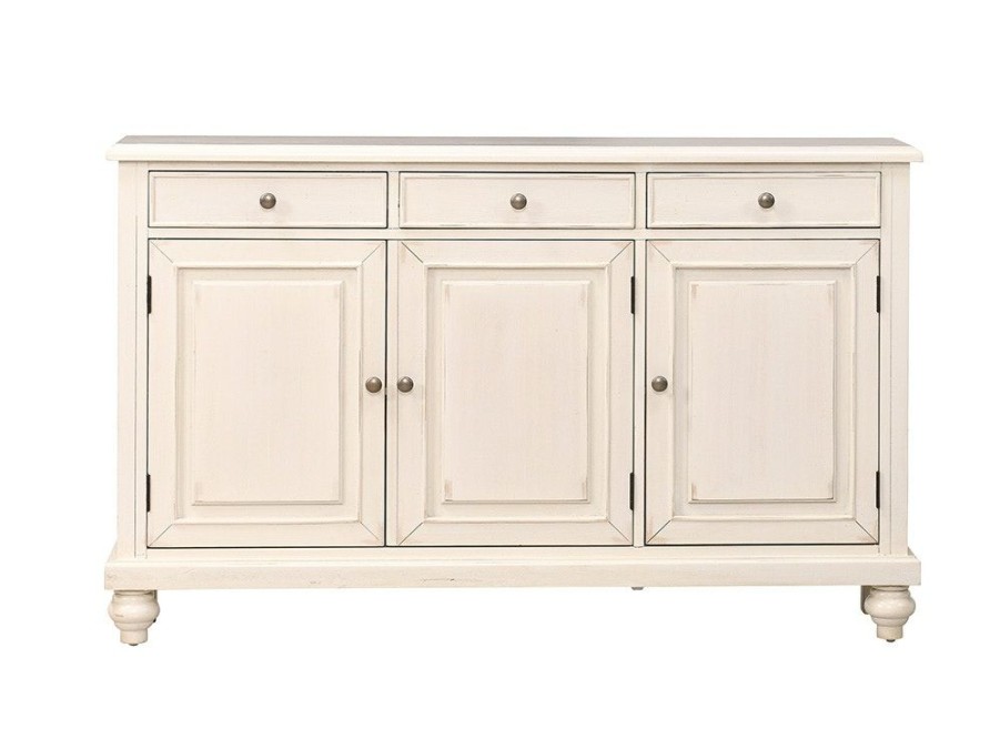 Living Room * | Online Discount Coast2Coast Home Viviana 3 Door 3 Drawer Storage Sideboard Credenza With Ogee Edge Top 48180 At Woodstock Furniture & Mattress Outlet