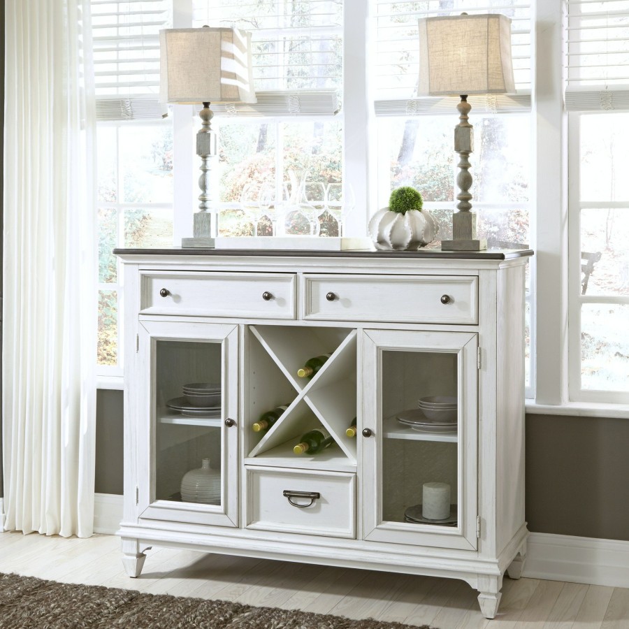 Dining Room * | Excellent Liberty Furniture Allyson Park Buffet 417-Cb5444 At Woodstock Furniture & Mattress Outlet