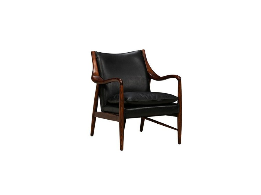 Living Room * | Sale Online Classic Home Kiannah Black Club Chair 871424770 At Woodstock Furniture & Mattress Outlet